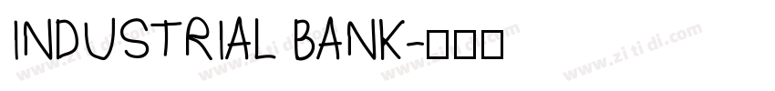 INDUSTRIAL BANK字体转换